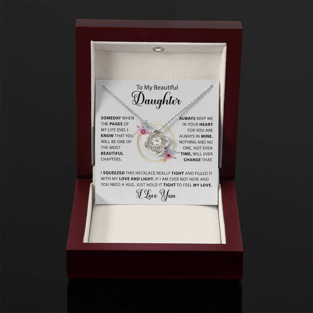 daughter necklace gift box for birthday graduation christmas