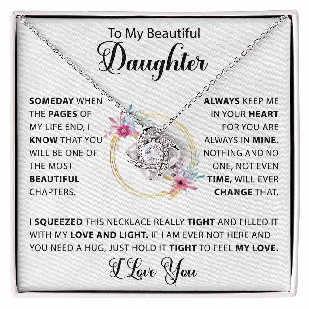 to my daughter the best chapter of my life necklace gift