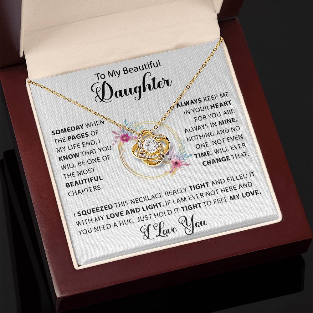 to my daughter the best chapter of my life necklace gift