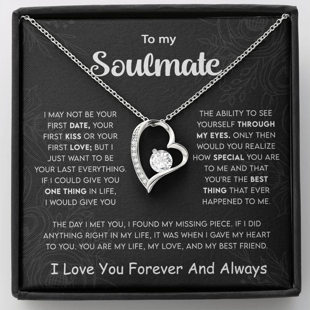 to my soulmate my life my love my best friend necklace gift