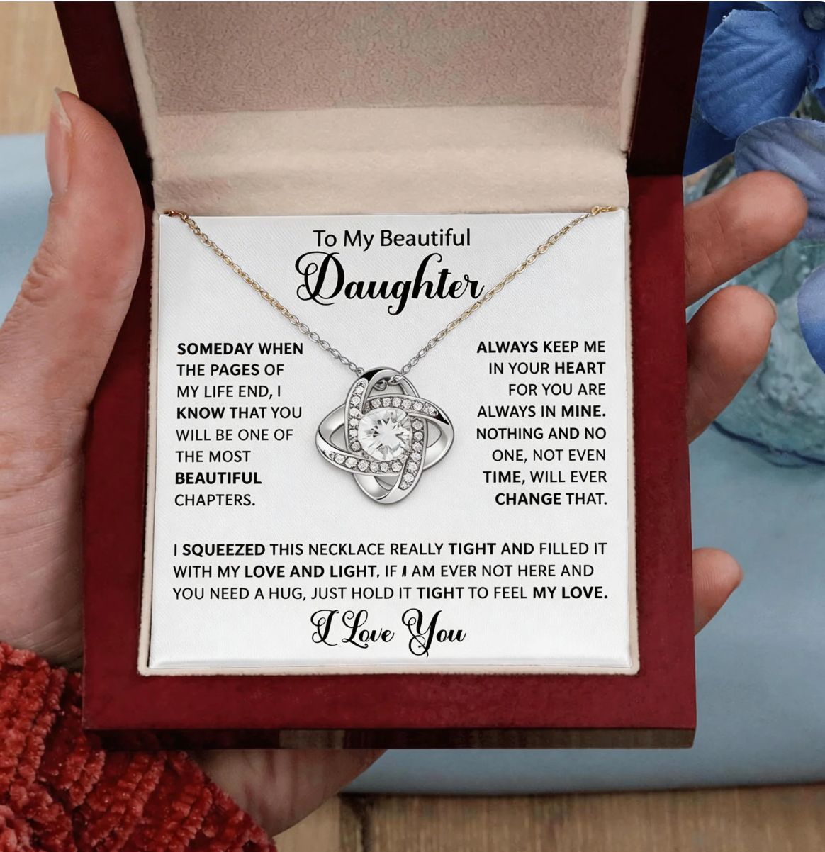 meaningful eternal necklace jewelry gift for daughter
