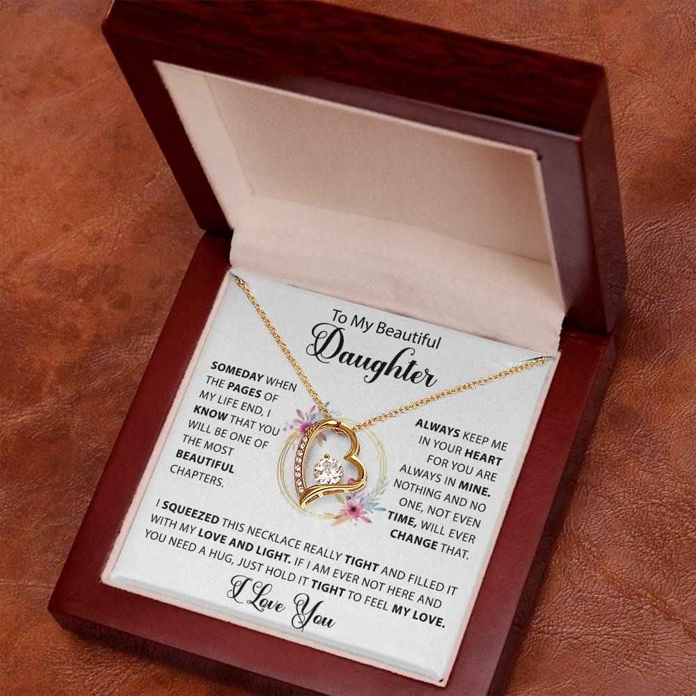 daughter necklace gift box for birthday graduation christmas