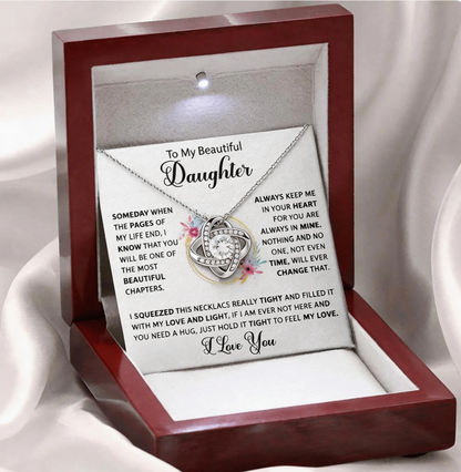 daughter necklace gift box for birthday graduation christmas