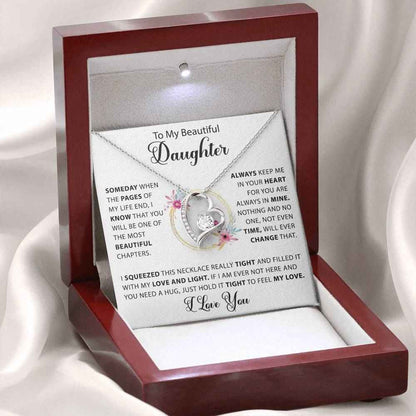 daughter necklace gift box for birthday graduation christmas