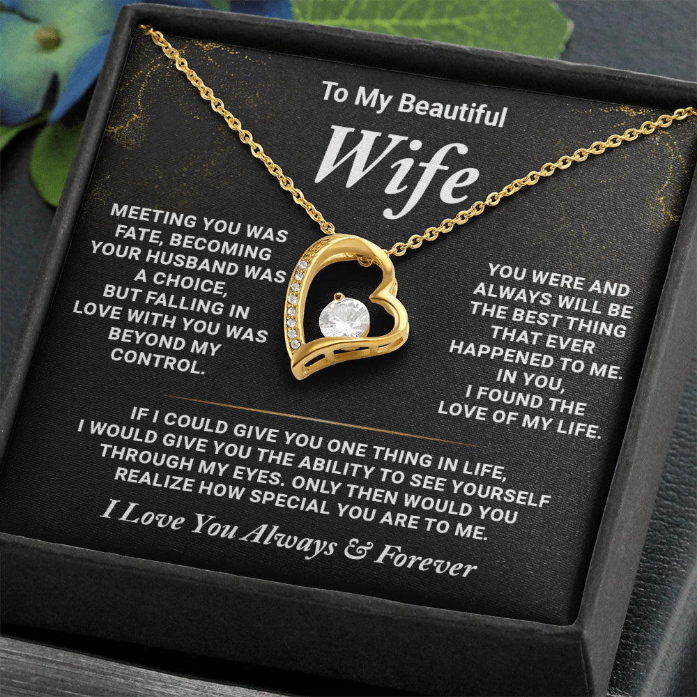 romantic gift for wife from husband necklace