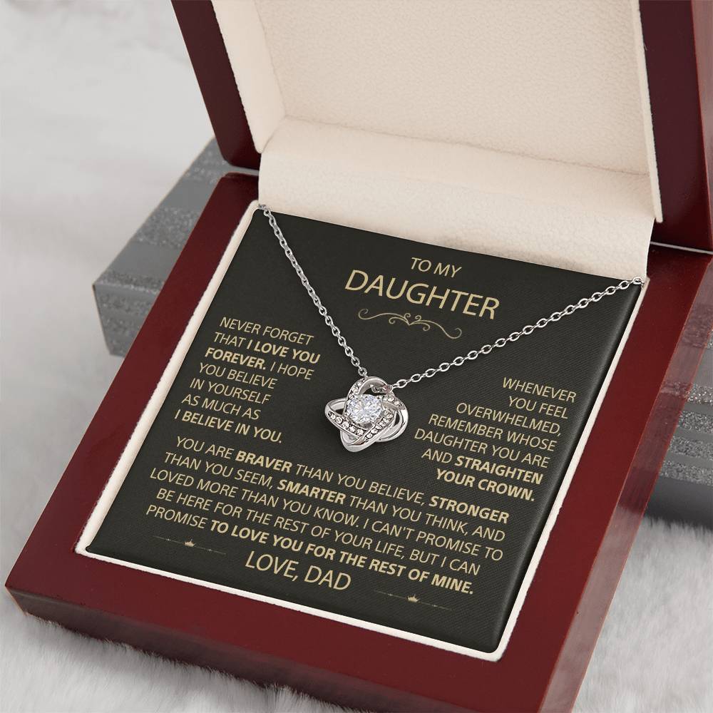 emotional gift for daughter from father love you necklace