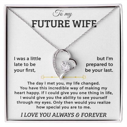 to my future wife forever love necklace gift