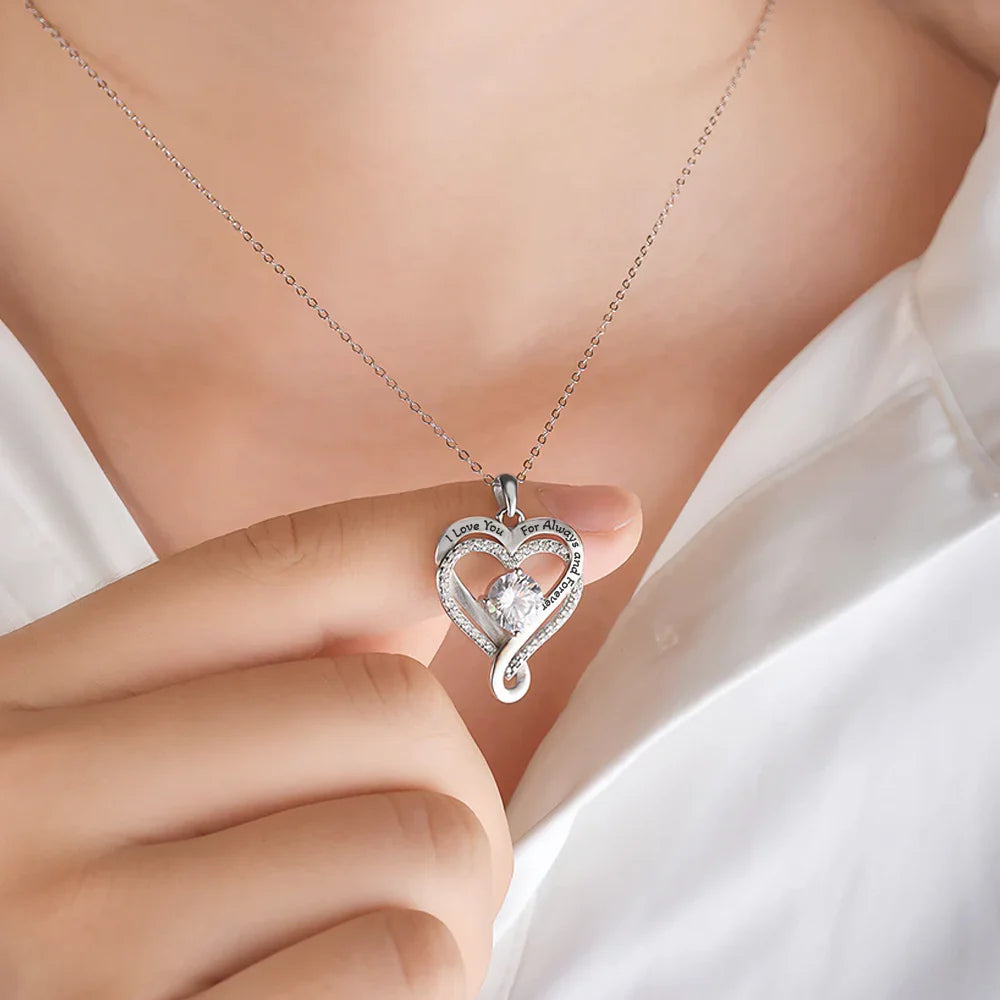 romantic necklace gift box for anniversary valentines day birthday christmas