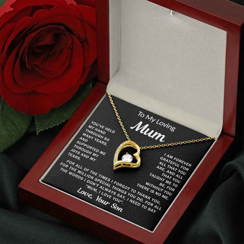 meaningful mum heart necklace jewelry gift