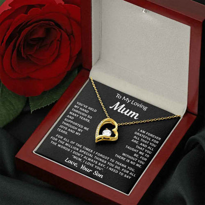 meaningful mum heart necklace jewelry gift