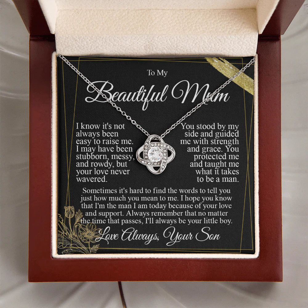 emotional gift for mum from son love you necklace