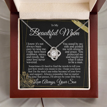 emotional gift for mum from son love you necklace