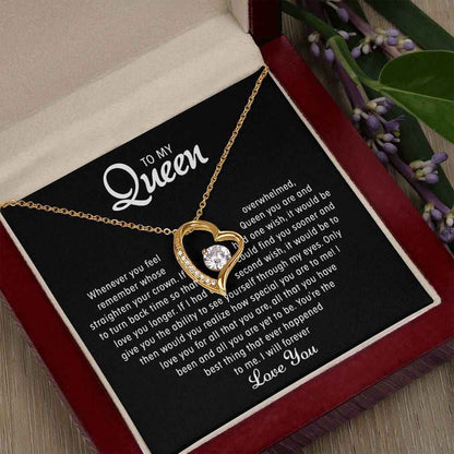 romantic gift for girlfriend or wife queen necklace