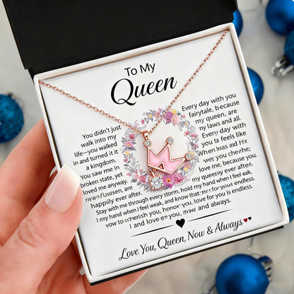 romantic wife necklace close up pendant detail