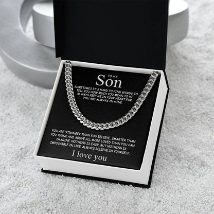 son necklace gift box for graduation birthday christmas