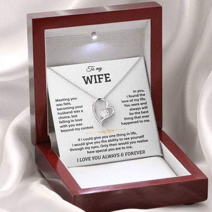 wife necklace gift box for anniversary valentines day birthday christmas
