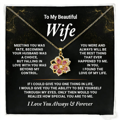 to my wife never forget how much i love you necklace gift