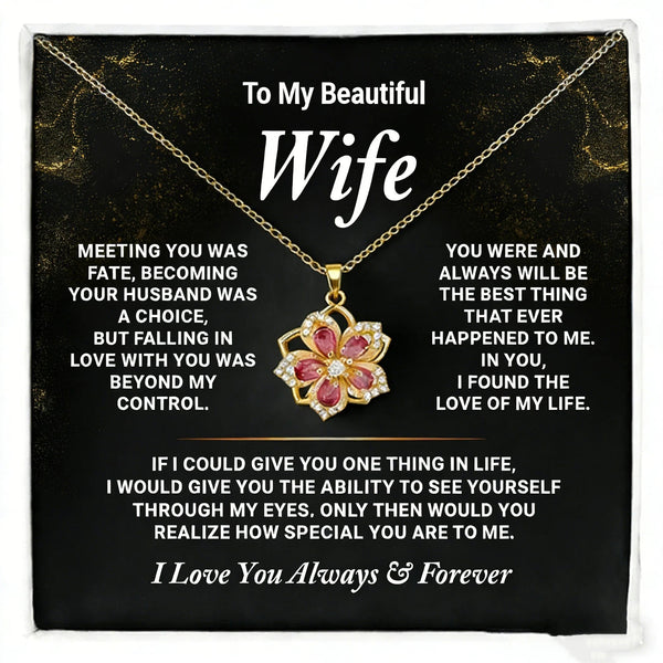 to my wife never forget how much i love you necklace gift